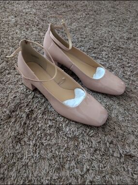 LOFT Block Heel Mary Jane Pumps in Blush Size 10.5, Only Worn Once
